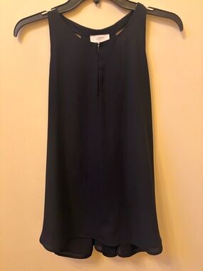 LOFT Black Halter Style Blouse